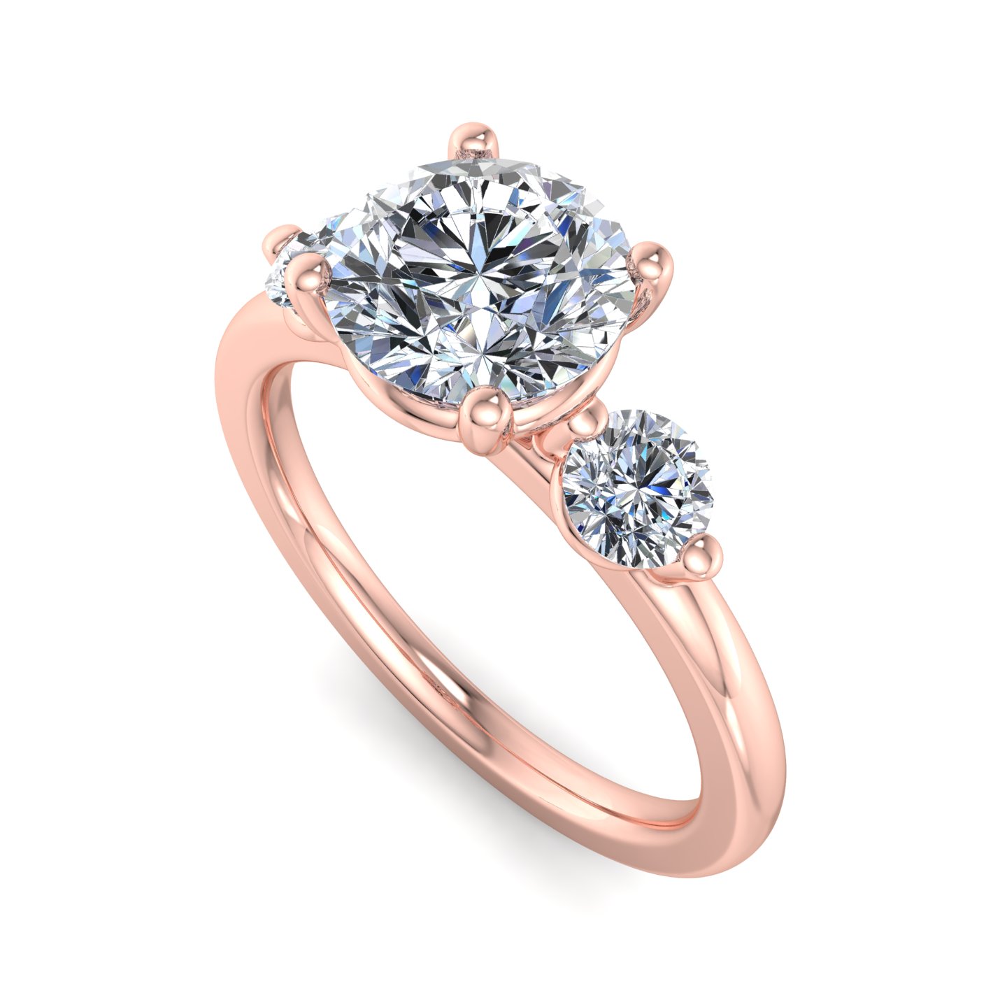 Rosie 3 Stone Engagement Ring